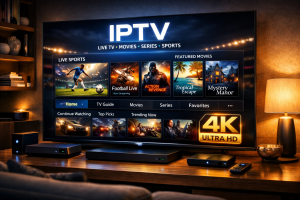 4k iptv streaming on ultra hd smart tv with high-quality visuals
