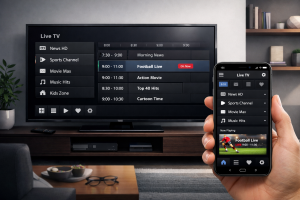 iptv_uk_subscription_IPTV Pro Explained: What It Is, How It Works, and Key Differences 1 iptv pro player interface showing advanced streaming and playlist features